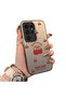 Samsung Galaxy S23 Ultra Compatible Hard Acrylic Back Silicone Edge Lens Protection Cherry Case
