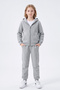 Sweatsuit Sets - Gray - Plain - 5