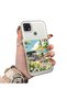 Oppo A15/A15S Compatible Hard Acrylic Back Silicone Edge Lens Protection Daisy Case