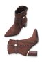 Adara Vita Women's Pointed Toe Heeled Boots 0012050 Brown Suede - 3