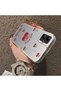 Samsung Galaxy A05 Compatible Hard Acrylic Back Silicone Edge Lens Protection Cherry Case - 4