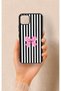 Realme C11 2021 Compatible Pink and White Ribbon Patterned Silicone Case