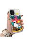 iPhone 15 Pro Max Compatible Hard Acrylic Back Silicone Edge Lens Protection Cat Case