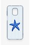 Redmi Note 9 Pro 9S Compatible Blue Starfish Patterned Silicone Case - 2