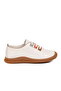 White Genuine Leather Anatomical Women's Casual Shoes Z681 Z - 3