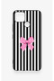 Realme C25 Compatible Pink and White Ribbon Patterned Silicone Case - 3