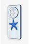 Realme 12 Pro Compatible Blue Starfish Patterned Silicone Case - 4