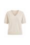 Women's V-Neck Short Sleeve Textured Blouse 52115171 - 3