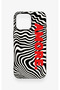 iPhone 16 Pro Max Compatible Zebra Amore Patterned Silicone Case - 3
