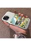 iPhone 14 Plus/15 Plus Compatible Hard Acrylic Back Silicone Edge Lens Protection Daisy Case - 3