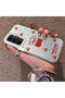 Samsung Galaxy A54 Compatible Hard Acrylic Back Silicone Edge Lens Protection Cherry Case - 3