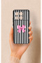 Poco X6 Pro Compatible Pink and White Ribbon Patterned Silicone Case
