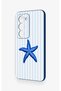 Redmi 15 5g Compatible Blue Starfish Patterned Silicone Case - 3