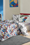 Single Duvet Cover - White - Geometric pattern - 2