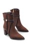 Adara Vita Women's Pointed Toe Heeled Boots 0012050 Brown Suede - 2