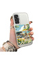 Samsung Galaxy A24 Compatible Hard Acrylic Back Silicone Edge Lens Protection Daisy Case