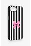 iPhone 16E Compatible Pink and White Ribbon Patterned Silicone Case - 3