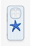 Redmi Note 15 Pro 5g Compatible Blue Starfish Patterned Silicone Case - 2