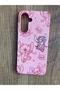 Samsung Galaxy A16 Stitch Angel Inside Velvet Silicone Phone Case (Pink Case-1 Piece) - 5