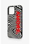 iPhone 16 Pro Max Compatible Zebra Amore Patterned Silicone Case - 4