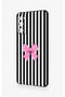 Samsung S20Fe Compatible Pink and White Ribbon Patterned Silicone Case - 4