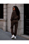 Sweatsuit Sets - Brown - Plain - 4
