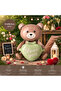 Love You Heart Teddy Bear Foil Balloon 51X54.5 cm Green Brown – Valentine's Day Anniversary Romantic Gift Balloon - 2