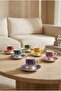 Elise 6-Person Porcelain Coffee Cup Set - 90 ml