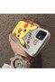 iPhone 12/12 Pro Compatible Hard Acrylic Back Silicone Edge Lens Protection Cartoon Case - 4