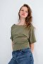 Side Gathered T-Shirt P1913
