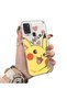 Samsung Galaxy A21S Compatible Hard Acrylic Back Silicone Edge Lens Protection Cartoon Case