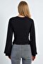 Wide Sleeve Crew Neck Modal Blouse - 7