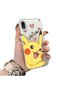 iPhone Xr Compatible Hard Acrylic Back Silicone Edge Lens Protection Cartoon Case