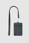 Office Business Women's Card Holder with Strap Black - 3
