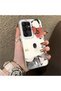 Samsung Galaxy S22 Ultra Compatible Hard Acrylic Back Silicone Edge Lens Protection Kitty Case - 2