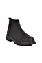 Black Nubuck Genuine Leather Men's Chelsea Boots - 3