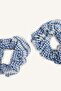 إكسسوارات شعر منقوشة برباط من بوتيكار، قطعتان، للفتيات I2595A8NS - 2