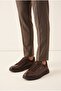 Men's Brown Daily Orthopedic Comfortable Lace-Up Sneaker Shoes - 3
