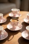Marinette 6-person double coffee cup set pink - 200 ml - 2