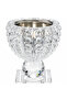 Clear Crystal Glass Incense Burner - 15×6 cm - 2
