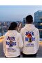 Lover Couple Combination Nick and Judy Back Printed Design Hooded Sweatshirt Set of 2