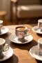 Edna 6-Person Porcelain Coffee Cup Set - 100 ml - 2