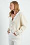 Collar and Hem Lace-Up Knitwear Cardigan - 5
