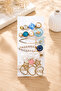 Women's Multi-Buckle Set in Blue Tones with Gold Detail - 4