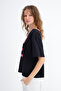 Kayık Neckline Printed T-Shirt P10769 - 5