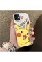 iPhone 12/12 Pro Compatible Hard Acrylic Back Silicone Edge Lens Protection Cartoon Case - 2