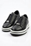 Men's Sneaker Sports Shoes Leather Lace-Up Daily Casual Thick Sole 136-1005 Premium - 2