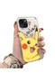 iPhone 15 Plus/14 Plus Compatible Hard Acrylic Back Silicone Edge Lens Protection Cartoon Case