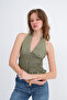 Halter Neck Buttoned Blouse A18600 - 4