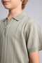 Half Zipper Polo Collar Short Sleeve Textured Knitwear T-Shirt Boys H9092A826Au - 4